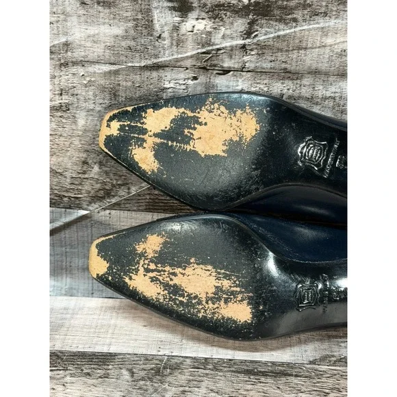 Renee Mancini Paris Capretto Karung Pump Heels Women Shoes Dress Black 34.5 US 4 - Picture 11 of 14